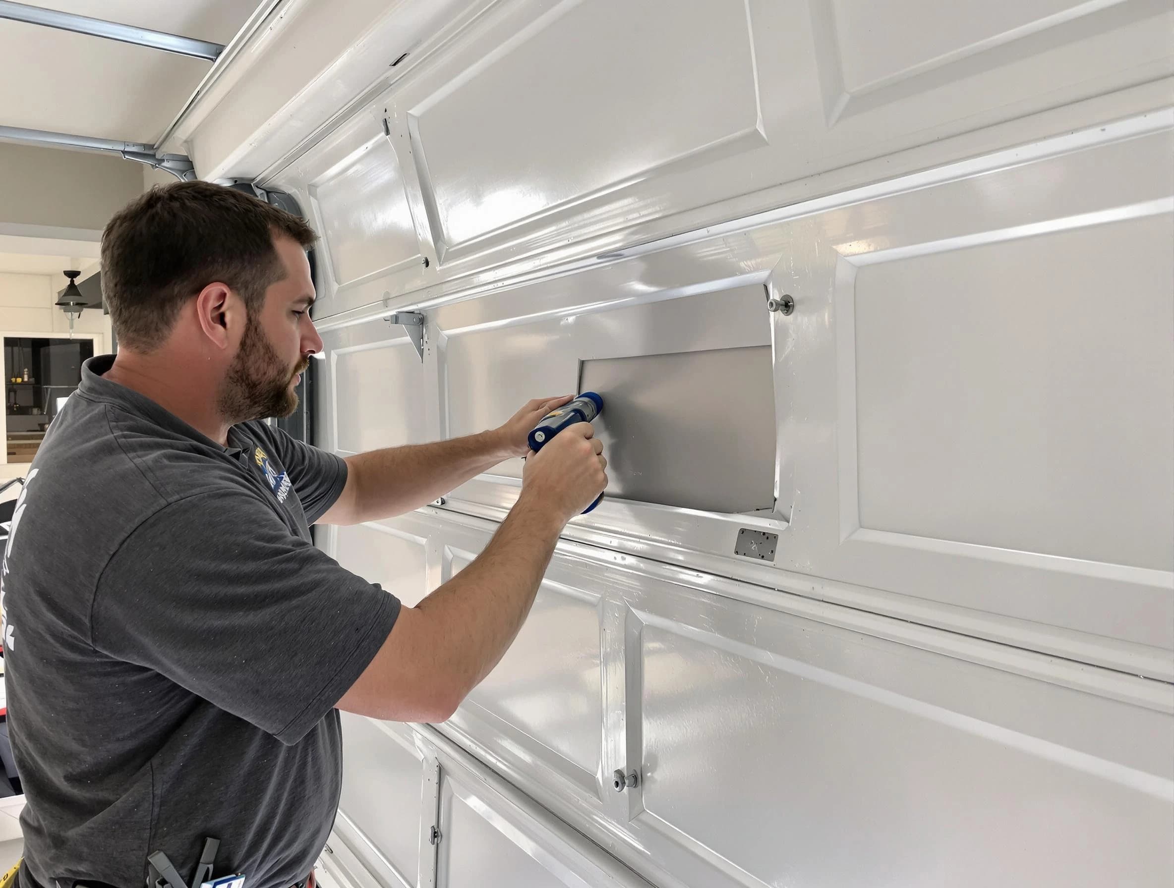 Garage door panel repair by Minnetonka Garage Door Repair in Minnetonka