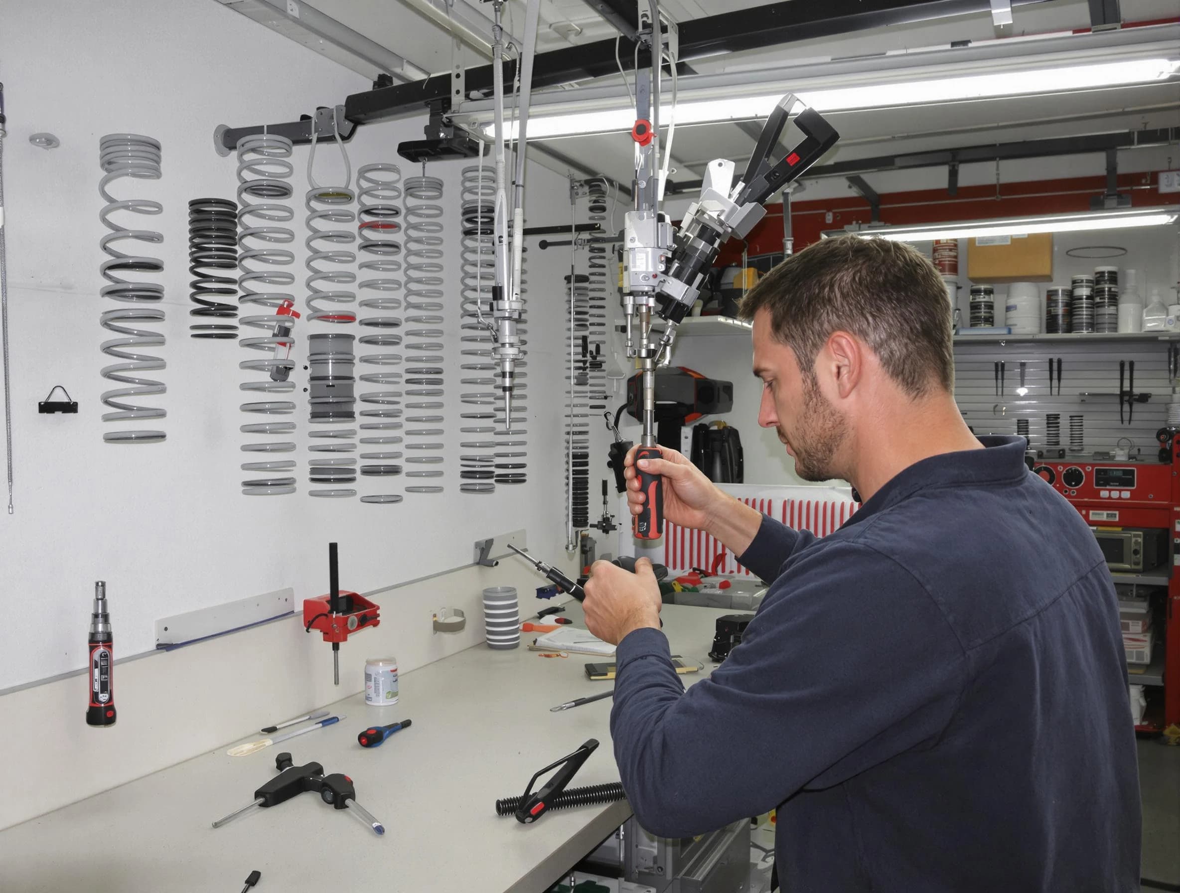 Minnetonka Garage Door Repair safety certified technician performing precision spring replacement in Minnetonka
