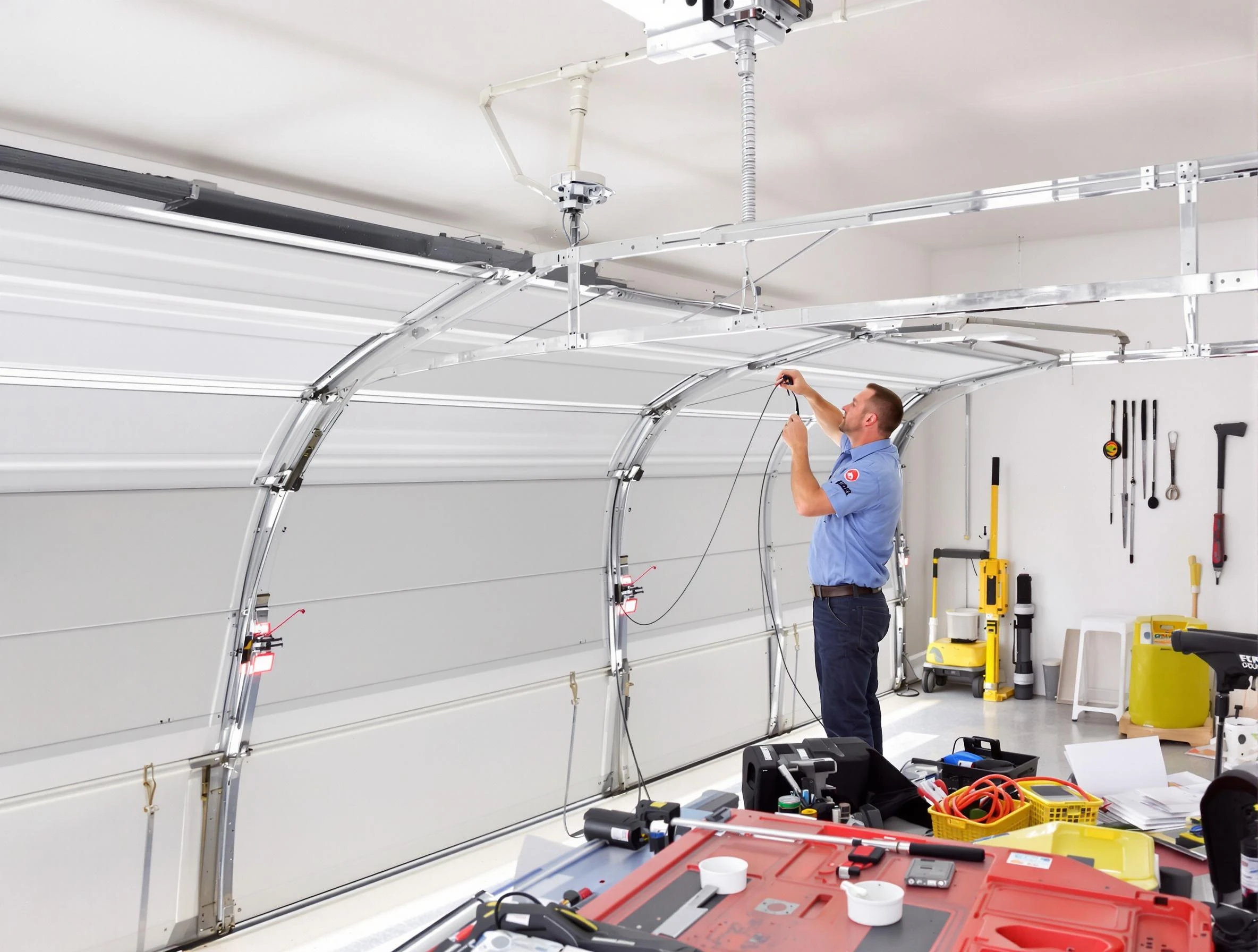 Garage door cable repair service by Minnetonka Garage Door Repair in Minnetonka