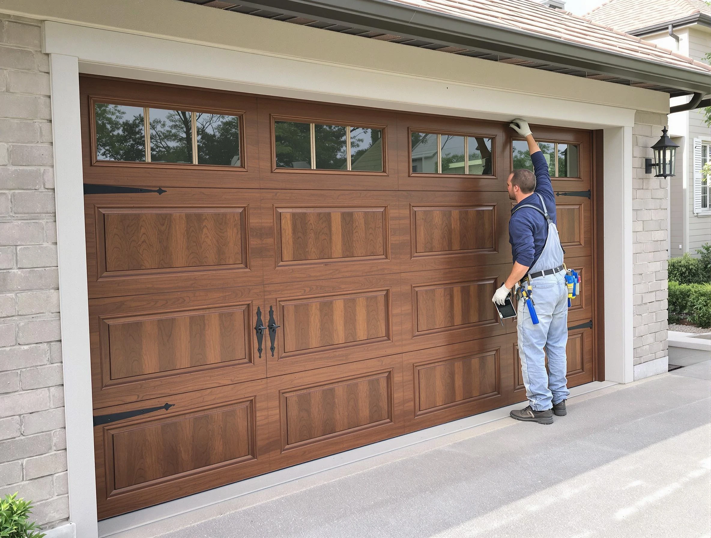 Custom garage door showcase by Minnetonka Garage Door Repair in Minnetonka