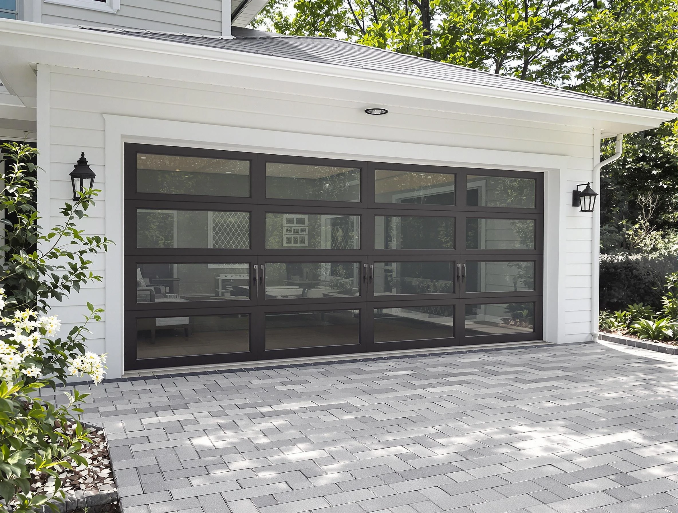 Minnetonka Garage Door Repair design specialist presenting custom garage door options to Minnetonka homeowner