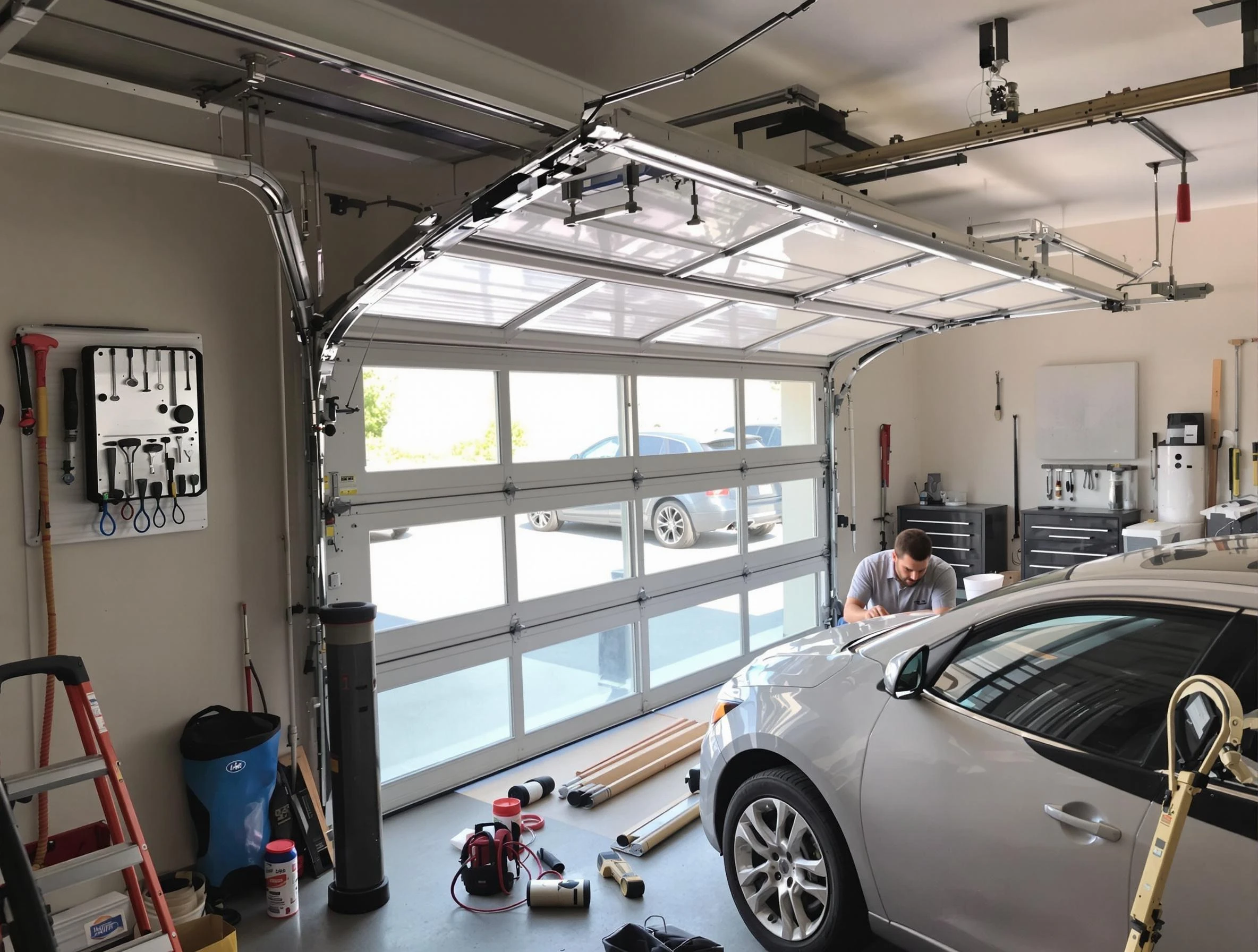 Garage door noise reduction service by Minnetonka Garage Door Repair in Minnetonka