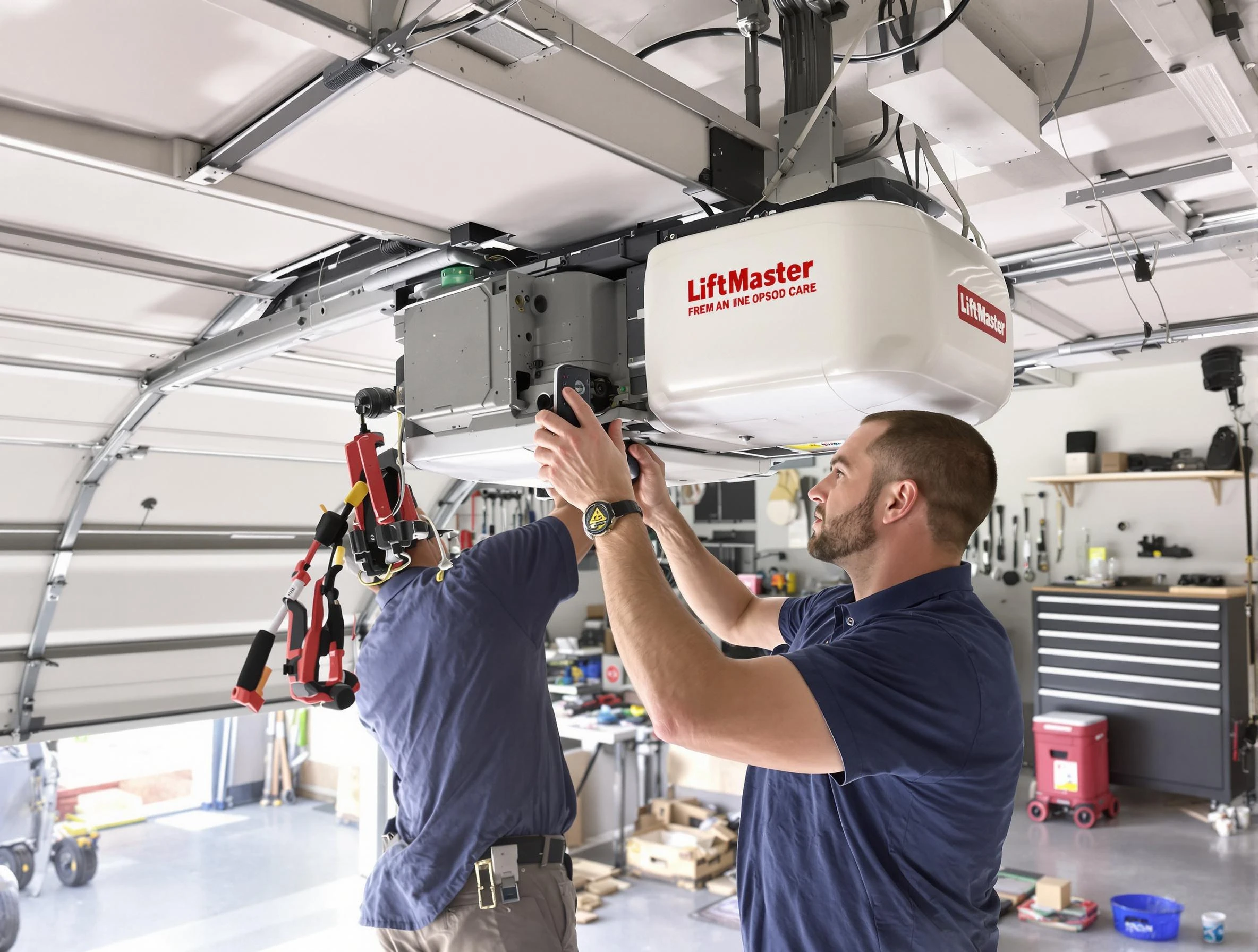 Minnetonka Garage Door Repair technician performing advanced diagnostics on garage opener in Minnetonka
