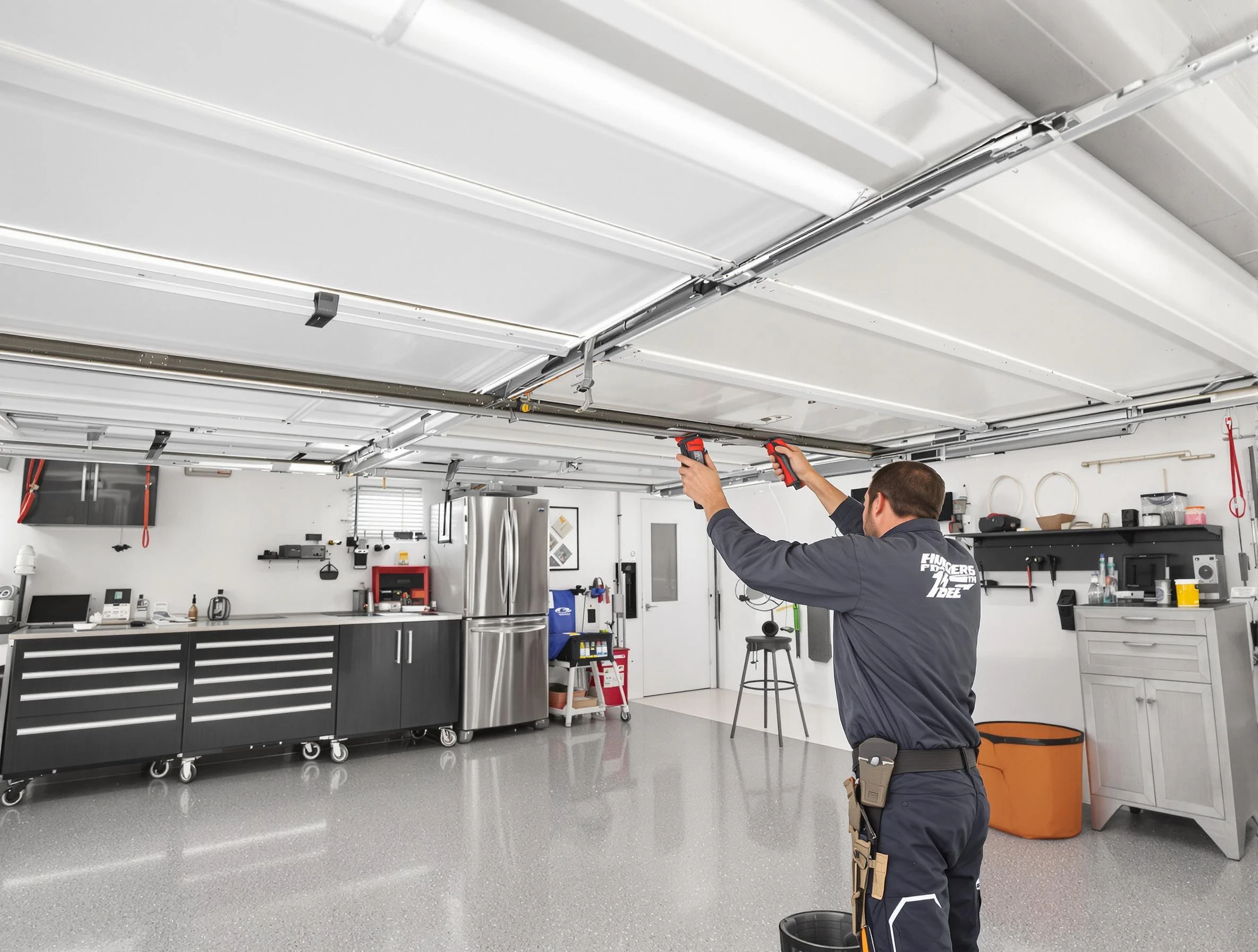 Overhead garage door repair service by Minnetonka Garage Door Repair in Minnetonka